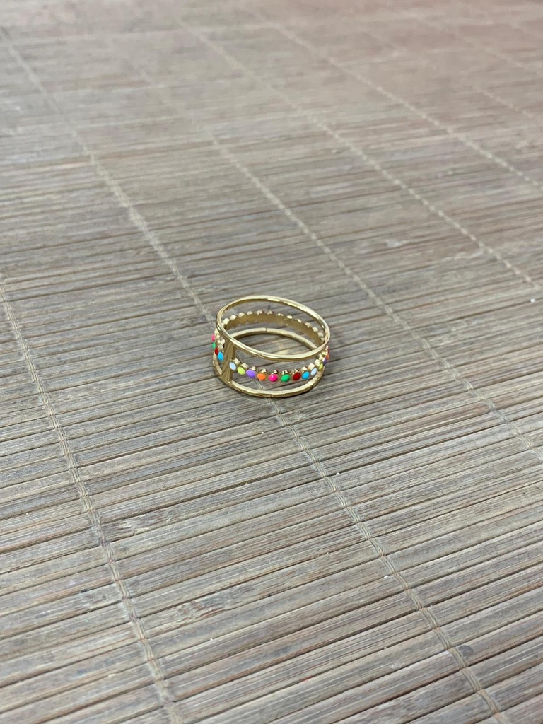 ANILLO MANTON (PUNTITOS UNICOLOR VERDE JABONOSO)