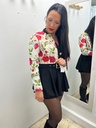 CHAQUETA BLANCA BORDADA FLORES