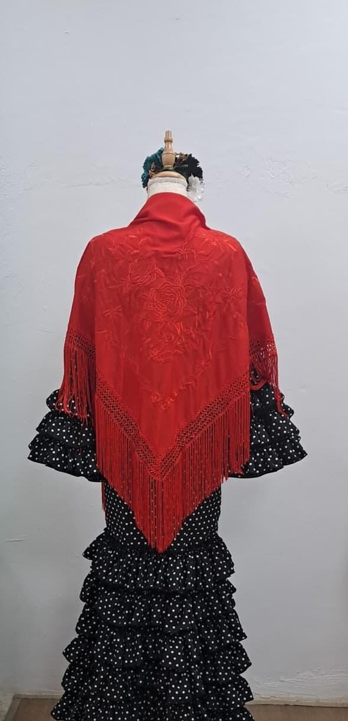 MANTÓN ROJO LOW COST (rojo)