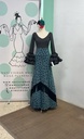 Falda de paraya lunar con flecos