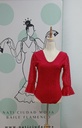 BODY ROJO ENCAJE NIÑA
