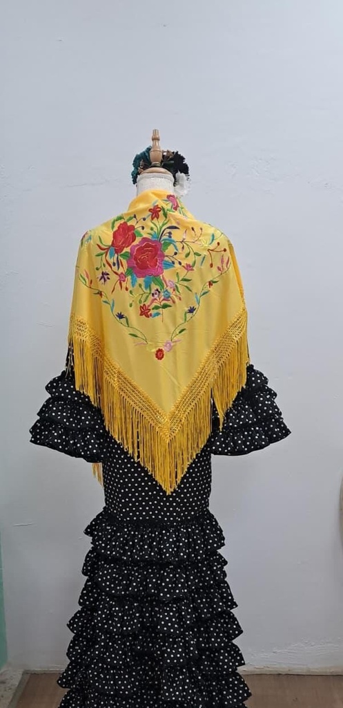 MANTÓN AMARILLO LOW COST