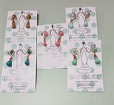 PENDIENTES CORALES NIÑA