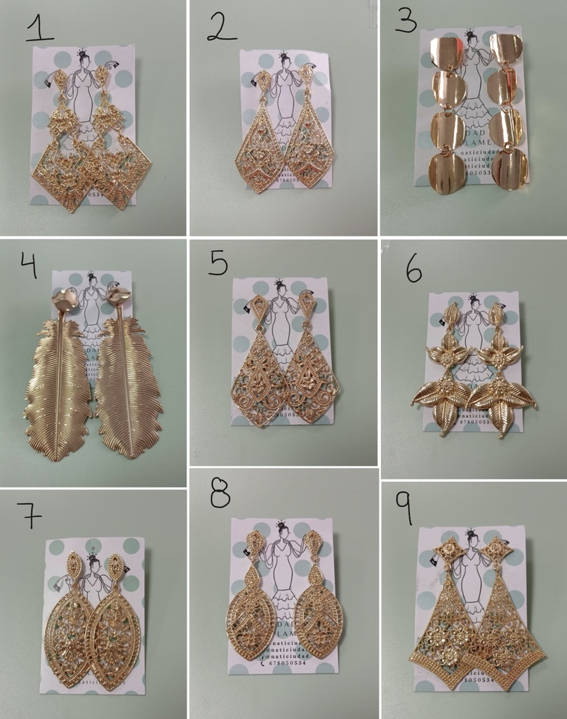 PENDIENTES COLOR ORO (1)