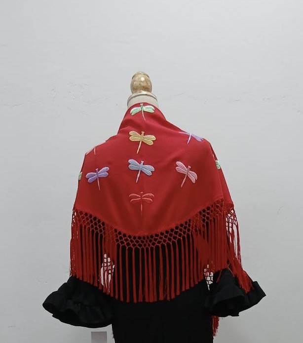 MANTÓN LIBÉLULA (ROJO)